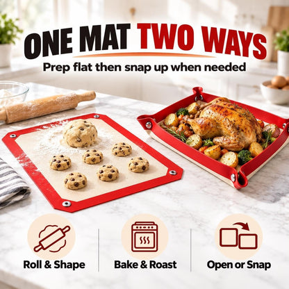 Snap-Lock Silicone Oven Liner Mat