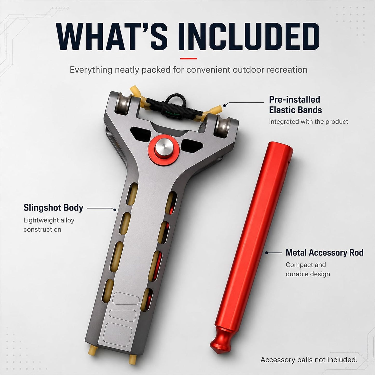 High Precision Outdoor Press-Load Rapid-Fire Slingshot