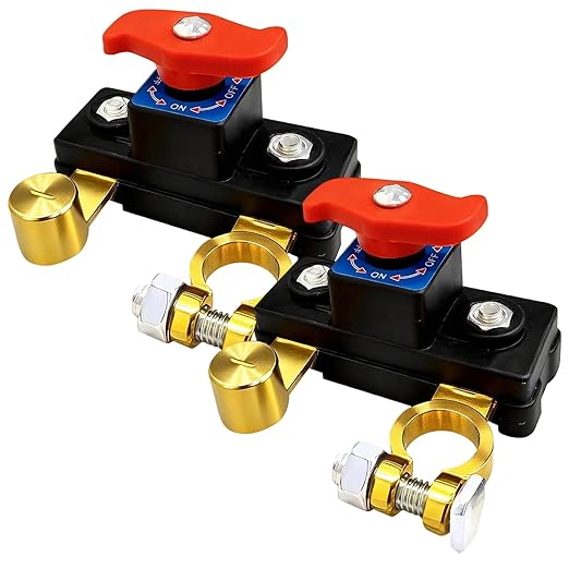 2Pcs Car Battery Cut Off Switch