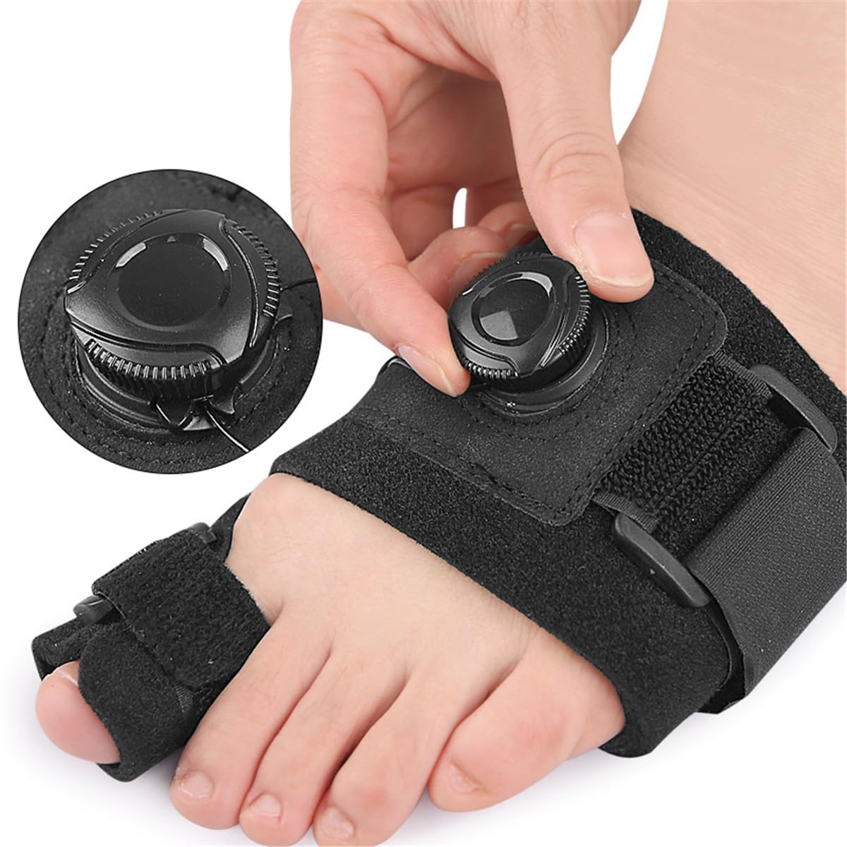 Adjustable Hallux Valgus Toe Separator Pair for Left & Right Feet