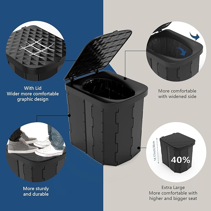Outdoor & Car Portable Folding Toilet