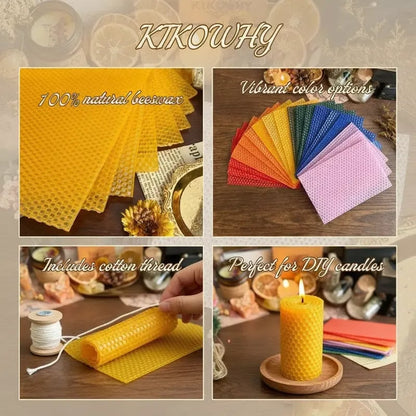 DIY Beeswax Candle Rolling Kit — 12 Colors