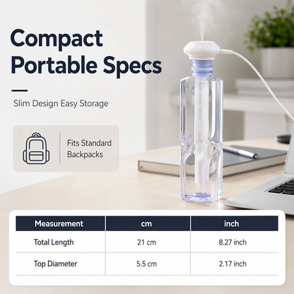 Portable USB Bottle Humidifier for Desks and Travel