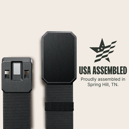 Men's Elastic Nylon Belt Metal Buckle Closes When Close Outdoor Leisure Belt