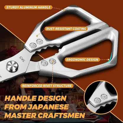 Premium Stainless Steel Kitchen Scissors