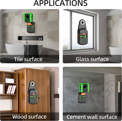 3-in-1 Laser Level Tool with Dust Collector and Wall Bracket