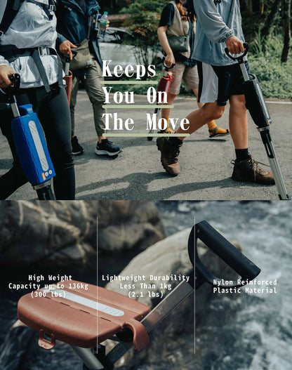 Elarohome S2 | 2-in-1 Portable Folding Seat & Walking Stick