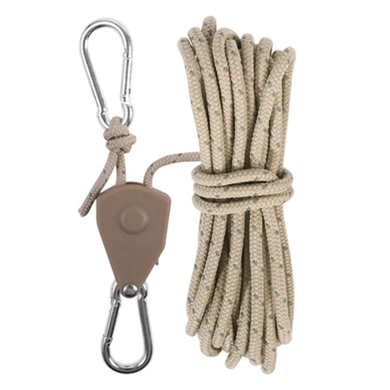 4mmx4m Camping Tent Guy Rope 4 Pack Set