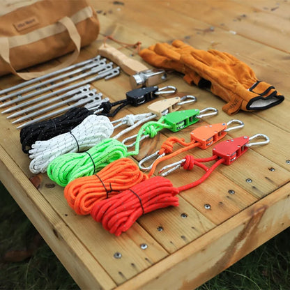 4mmx4m Camping Tent Guy Rope 4 Pack Set