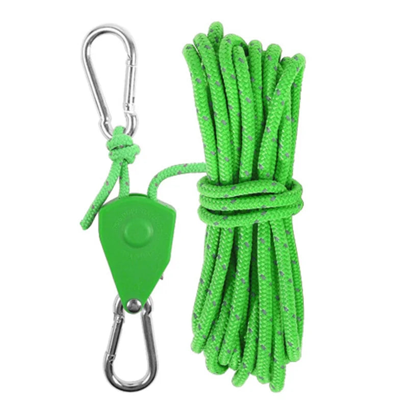 4mmx4m Camping Tent Guy Rope 4 Pack Set
