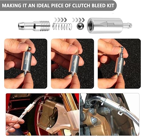 Car Brake Bleeder Hose with One Way Check Valve 2 Pack