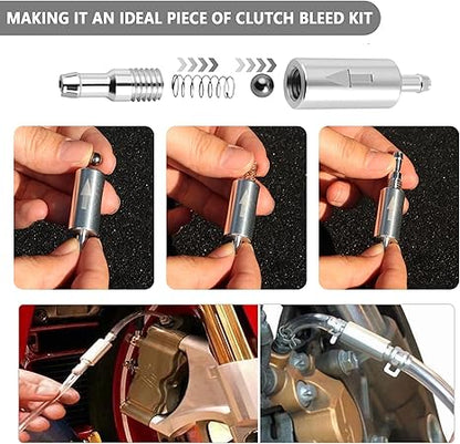 Car Brake Bleeder Hose with One Way Check Valve 2 Pack