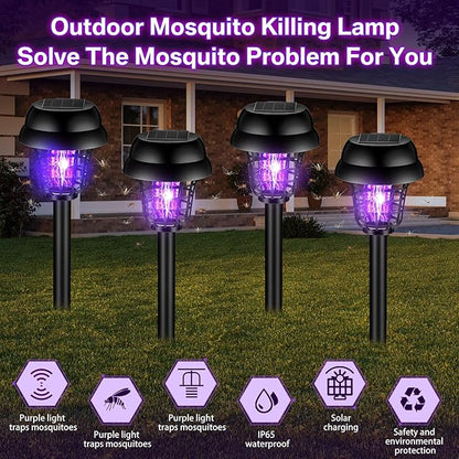 Solar Powered Stake Mosquito Killer Lamp 2 Pack