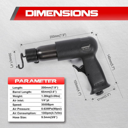 AH190 Medium Barrel Air Hammer Kit