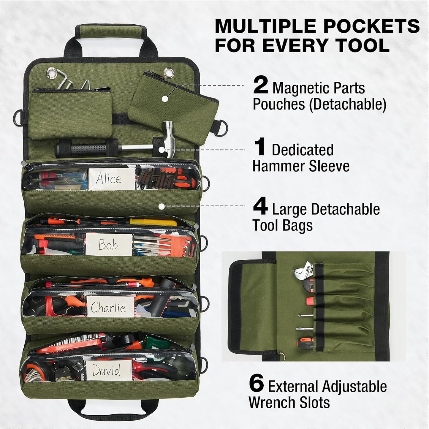 Roll Up Tool Organizer