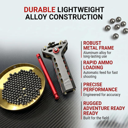 High Precision Outdoor Press-Load Rapid-Fire Slingshot