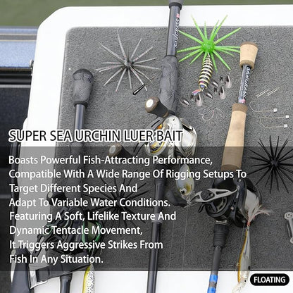 Floating Sea Urchin Soft Lures 6 Pack Set