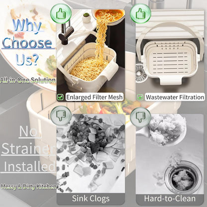 Foldable Kitchen Sink Strainer-2 PCS