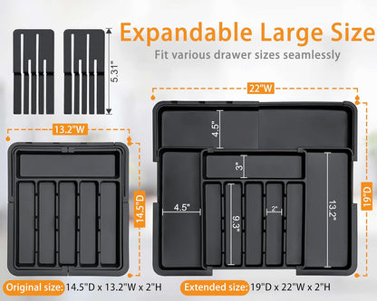 Expandable Large Kitchen Drawer Organizer
