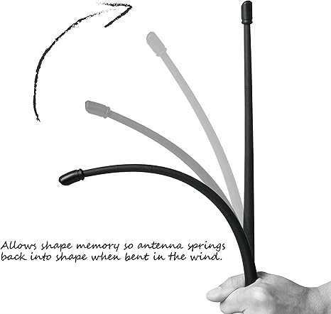 Universal M6 Thread Flexible Rubber Antenna Replacement Kit