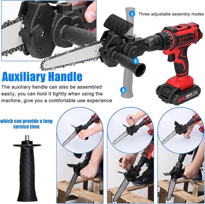 6-Inch Electric Drill Chainsaw Attachment