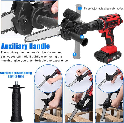 6-Inch Electric Drill Chainsaw Attachment