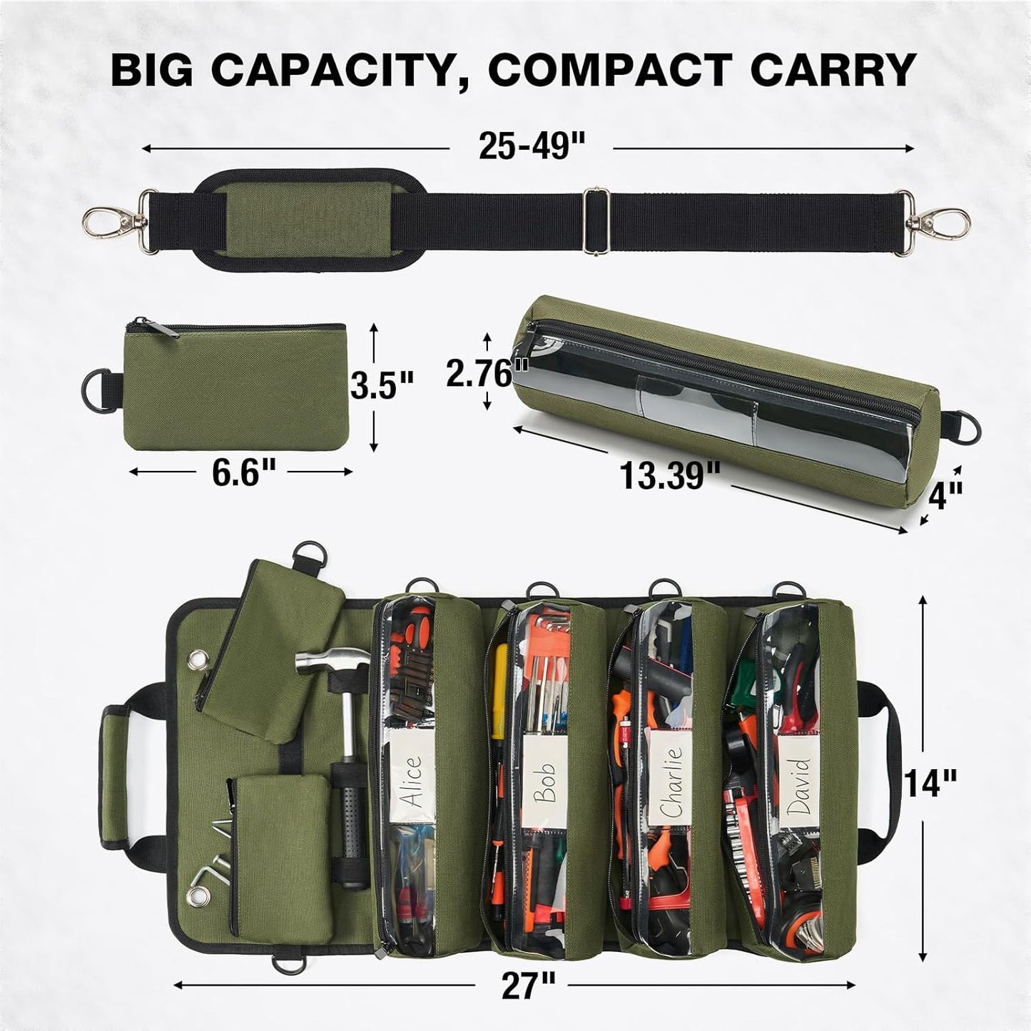 Roll Up Tool Organizer