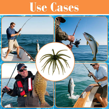 Floating Sea Urchin Soft Lures 6 Pack Set