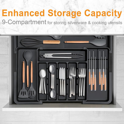 Expandable Large Kitchen Drawer Organizer