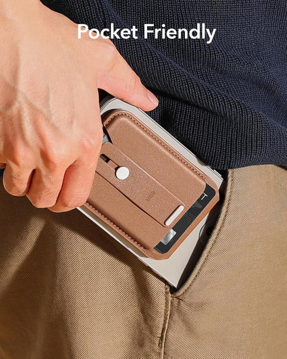 ESR HaloLock Magnetic Wallet Caramel