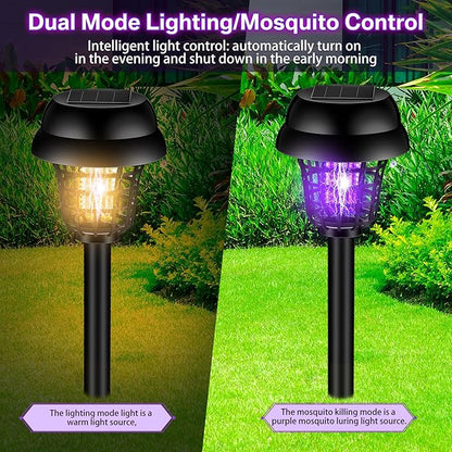 Solar Powered Stake Mosquito Killer Lamp 2 Pack