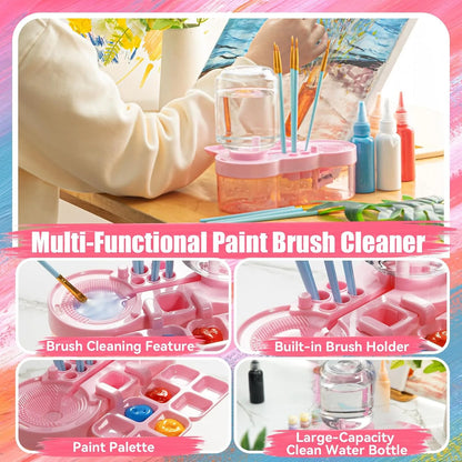 Rinse-and-Refresh Paint Brush Cleaner with Palette