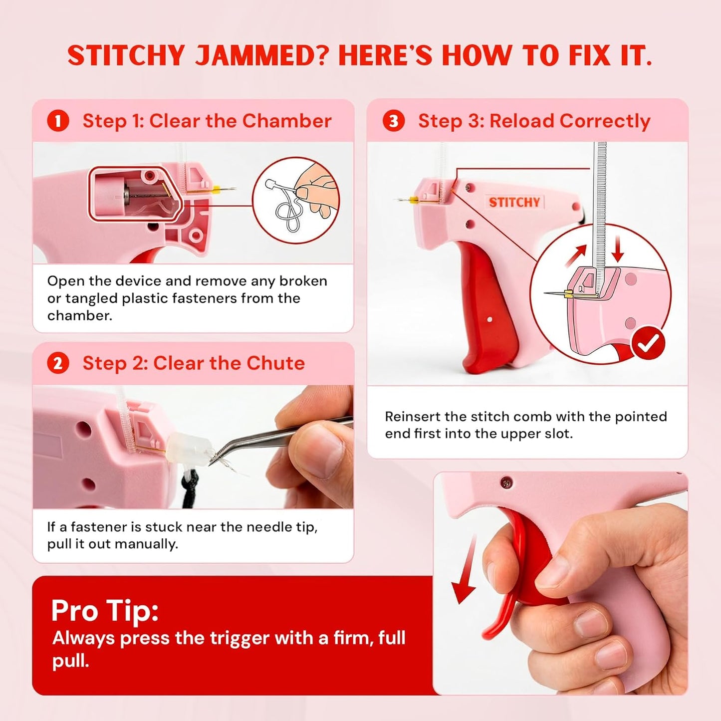 Mini Handheld Quick Stitchy Tag Gun Easy To Use