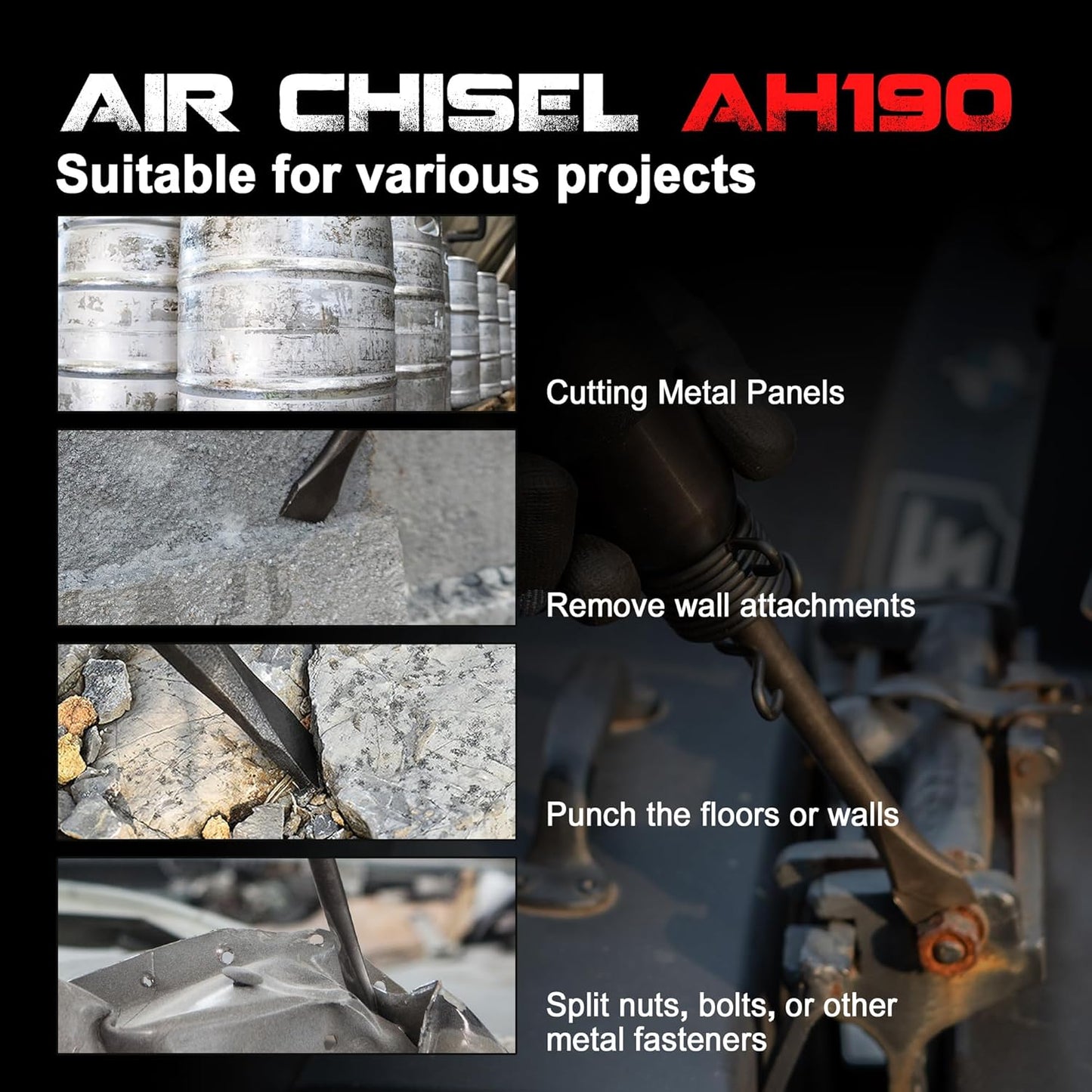 AH190 Medium Barrel Air Hammer Kit