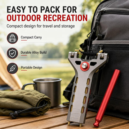 High Precision Outdoor Press-Load Rapid-Fire Slingshot