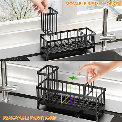 Adjustable Kitchen Sink Caddy with Drip Tray
