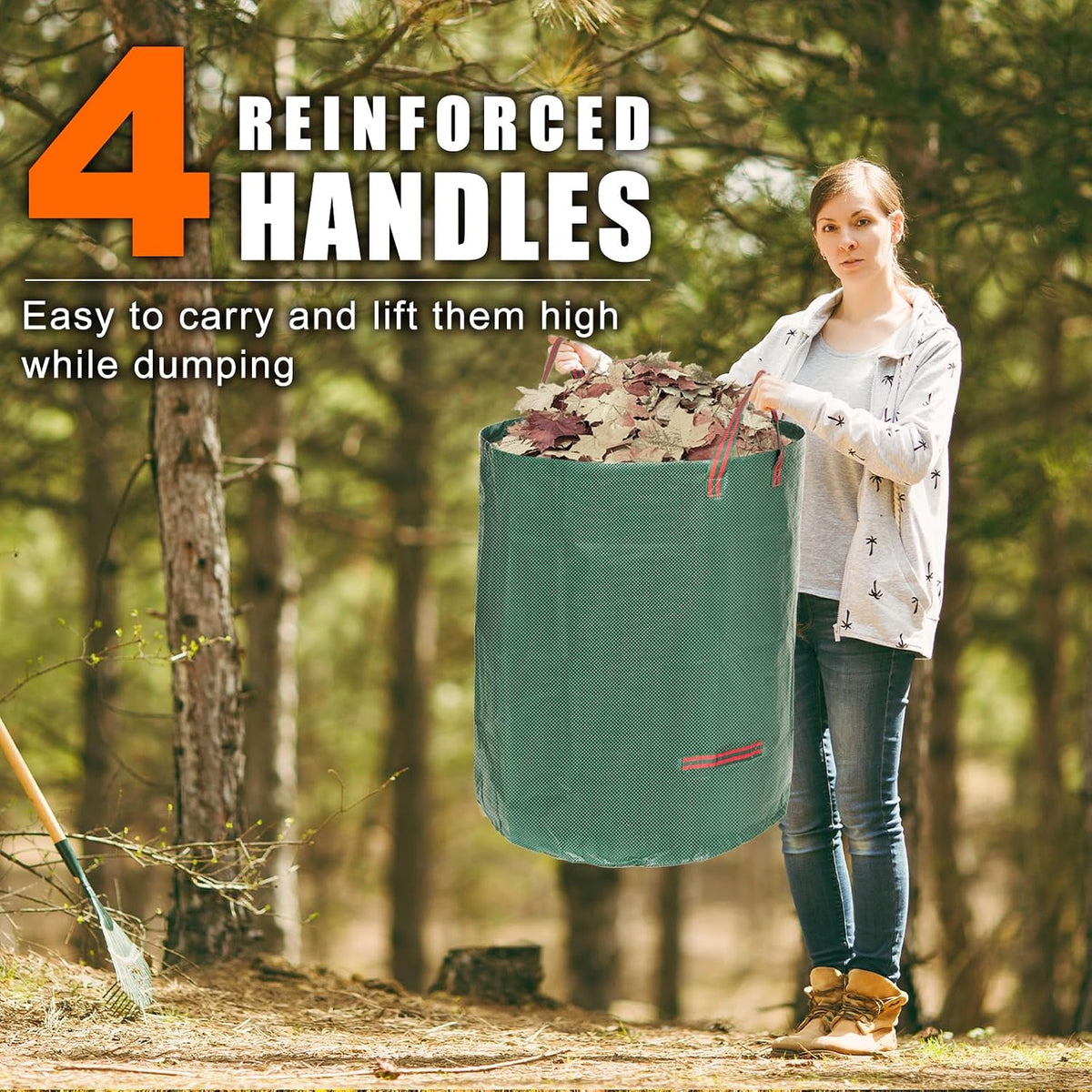 272L Reusable Leaf and Garden Waste Bag