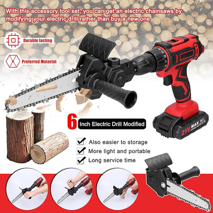 6-Inch Electric Drill Chainsaw Attachment