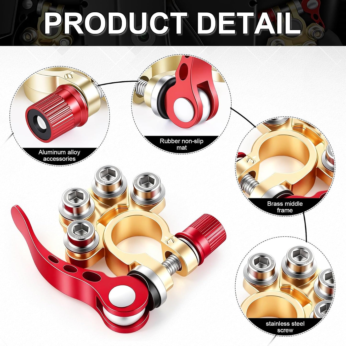 Copper Battery Terminal Quick-Disconnect Kit