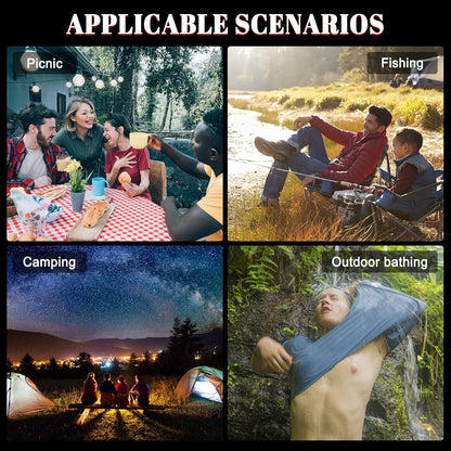 Solar-Powered Luxury Camp Shower | Portable Hot Water Outdoor Shower Bag