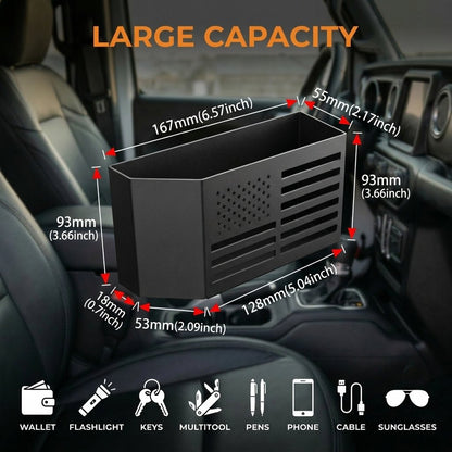 Heavy-duty Metal Gear Shift Center Console Organizer(2 Pack Set)
