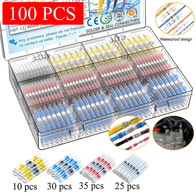 Solder Seal Wire Connectors（200 Pcs）