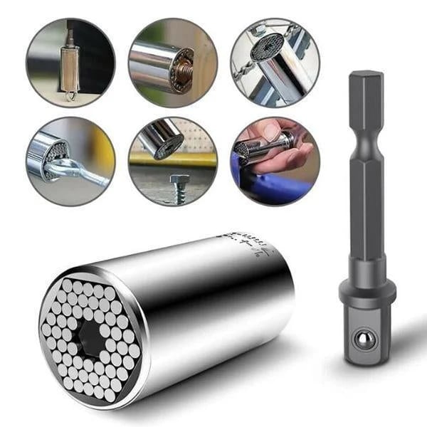 Universal Socket and Extension Rod Set for 9–27 mm Fasteners