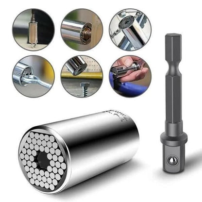 Universal Socket and Extension Rod Set for 9–27 mm Fasteners