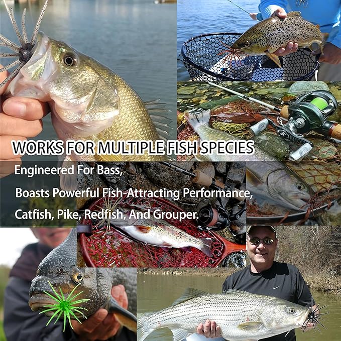 Floating Sea Urchin Soft Lures 6 Pack Set