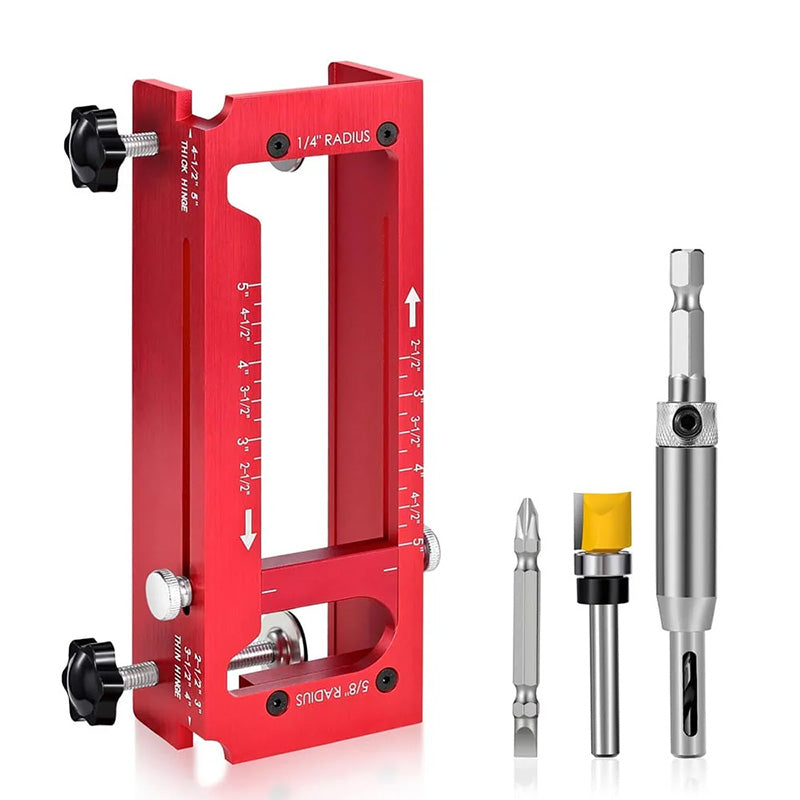 Adjustable Door Hinge Mortise Jig Kit - image 2