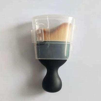 2-Piece Brown Curved Brush Set