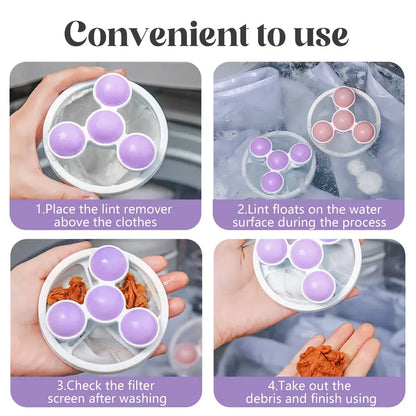 🔥 Flash Sale: 50% OFF – Pet Hair & Lint Catcher – Reusable Floating Filter Bag – 5-Pack