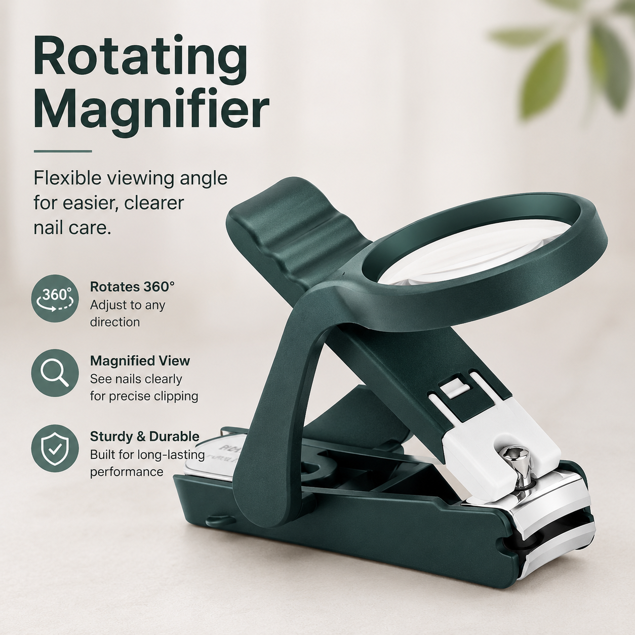 Magnifying Nail Clippers Set for Seniors