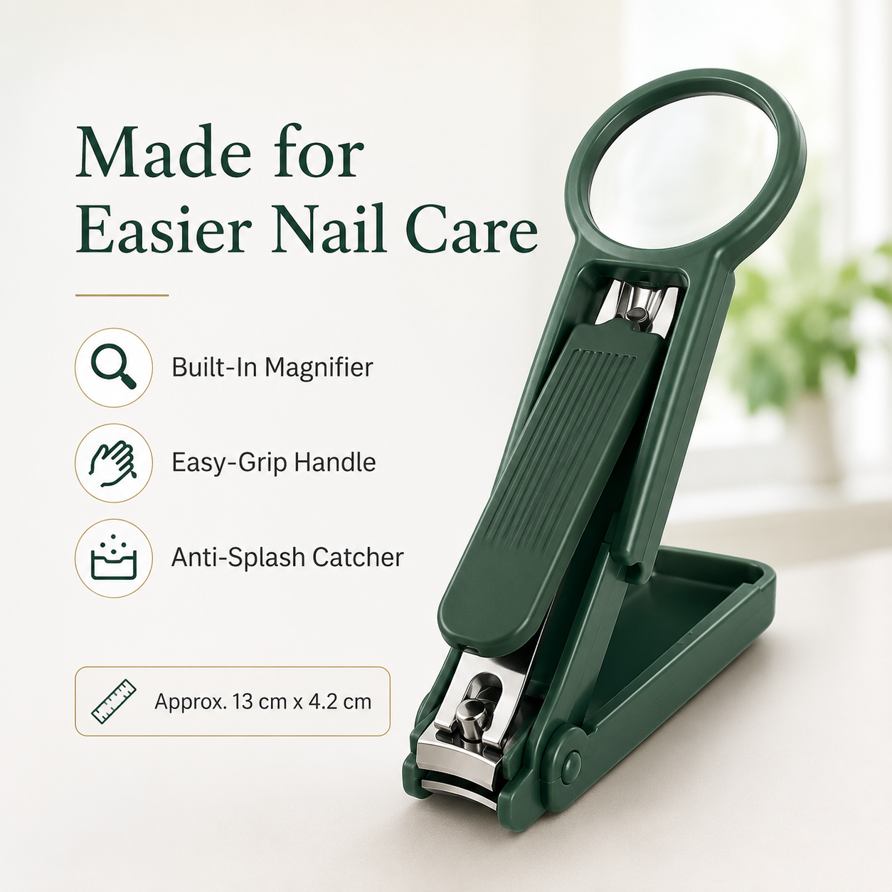 Magnifying Nail Clippers Set for Seniors